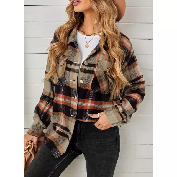 imageAstylish Women Corduroy Shirts Casual Long Sleeve Button Down Blouses TopV Khaki