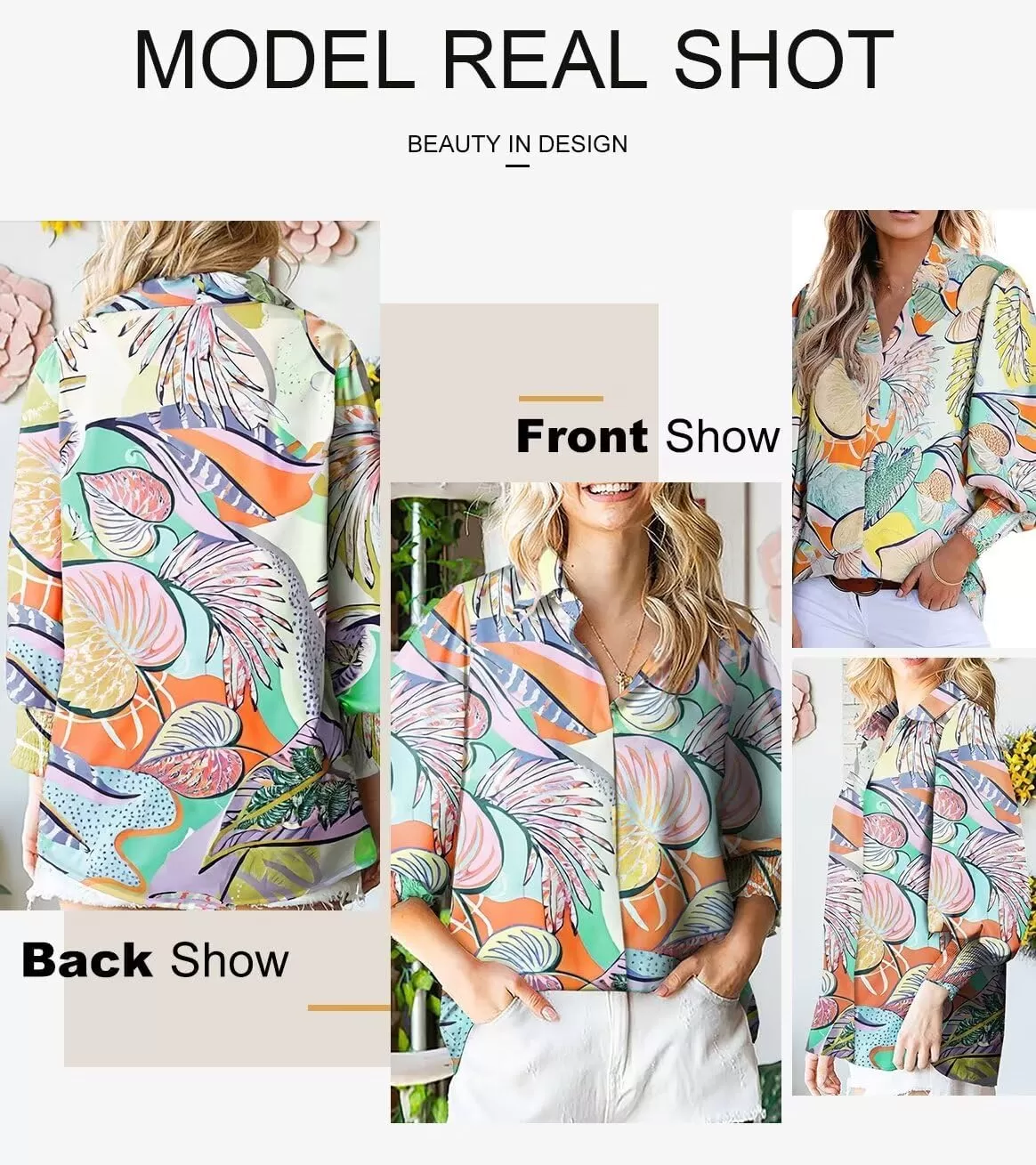imageAstylish Women 2024 Loose VNeck Shirts Paisley Print Lantern Sleeve Blouse TopsGreen