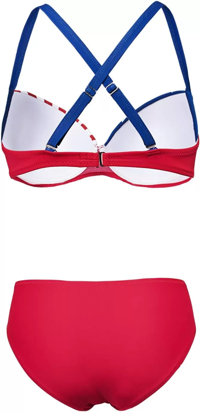 imageAstylish Women Push Up Two Piece Bikini Swimsuits Padded Swimwear Bathing SuitYzmulticolor