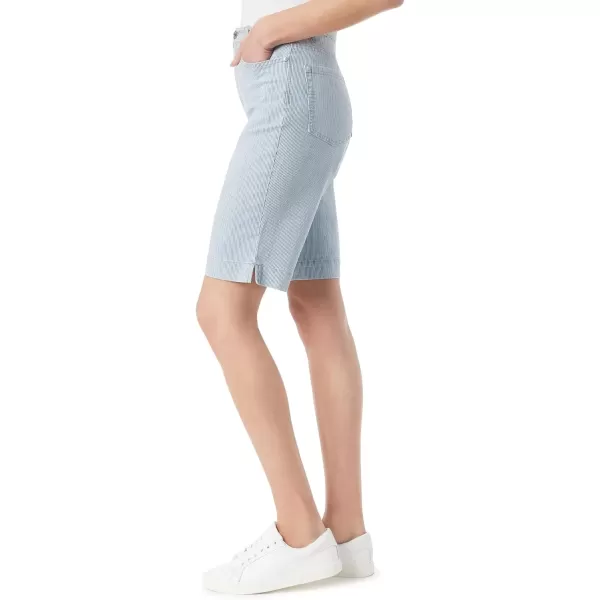 imageGloria Vanderbilt Womens Amanda Bermuda High Rise Short StandardBahamas Stripe