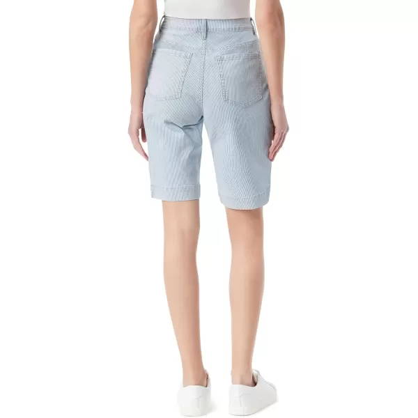 imageGloria Vanderbilt Womens Amanda Bermuda High Rise Short StandardBahamas Stripe
