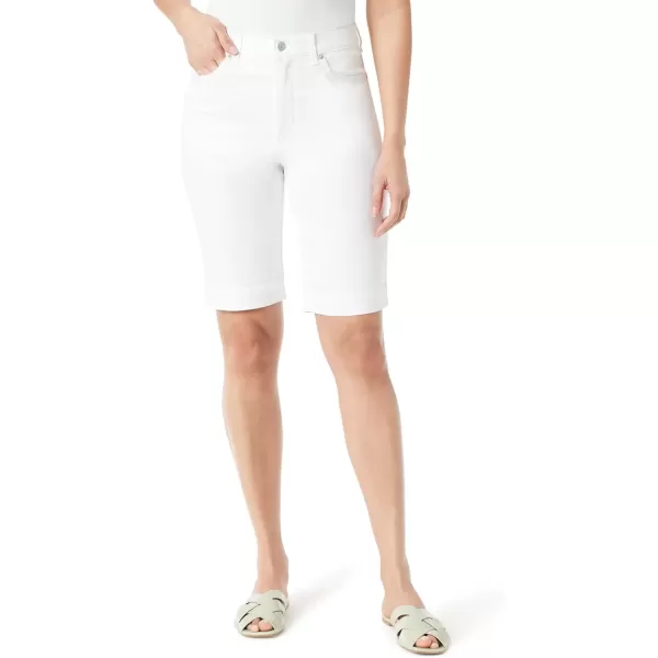 imageGloria Vanderbilt Womens Amanda Bermuda High Rise Short StandardVintage White