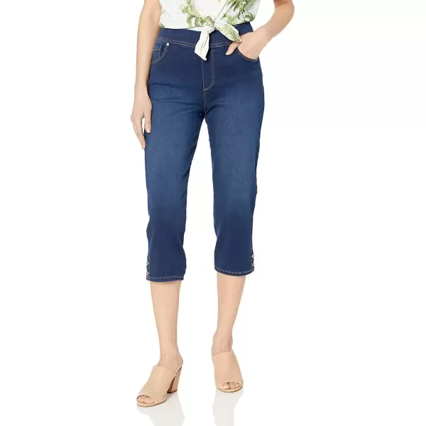 imageGloria Vanderbilt Womens Avery Pull on CapriRaynes  Button Hem