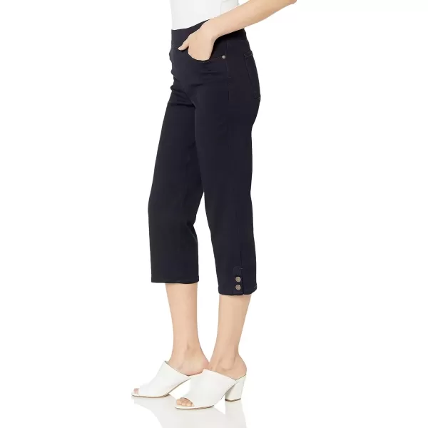 imageGloria Vanderbilt Womens Avery Pull on CapriRinse  Button Hem