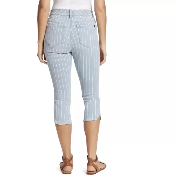 imageGloria Vanderbilt Womens Comfort Curvy Skinny Jean Capri LengthSunset Indigo Wide Stripe