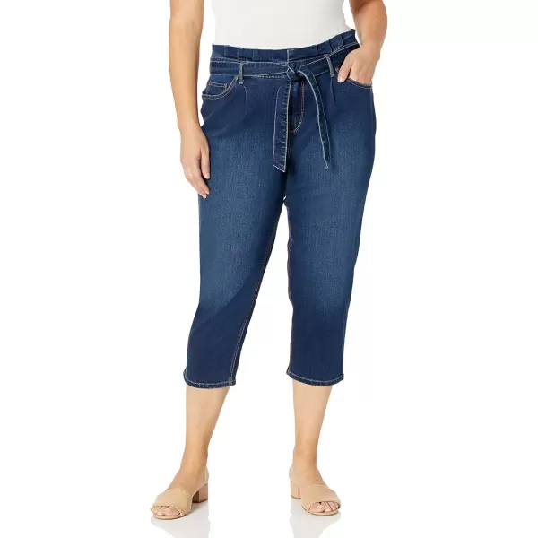 imageGloria Vanderbilt Womens Paperbag Straight Leg Cropped JeanBerwyn