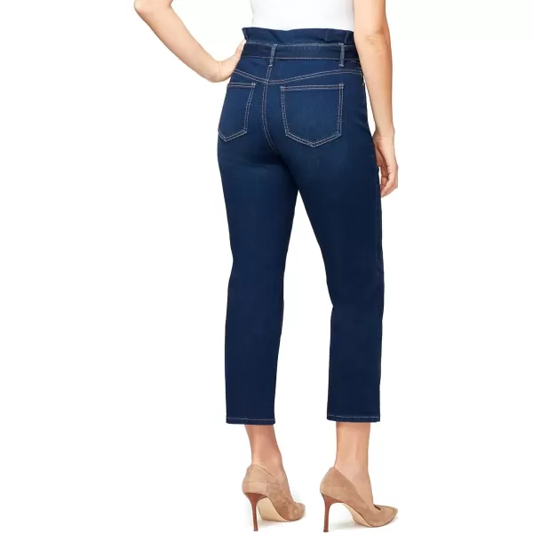 imageGloria Vanderbilt Womens Paperbag Straight Leg Cropped JeanBerwyn
