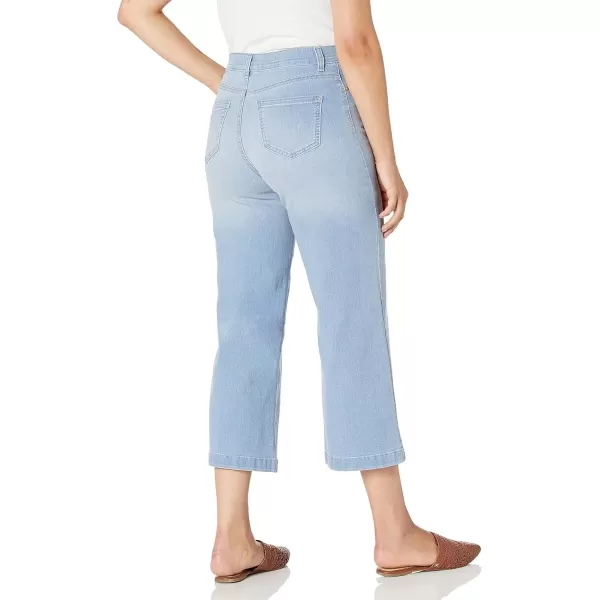 imageGloria Vanderbilt Womens Petite Amanda Wide Leg Crop Length JeanIsla Whiskers