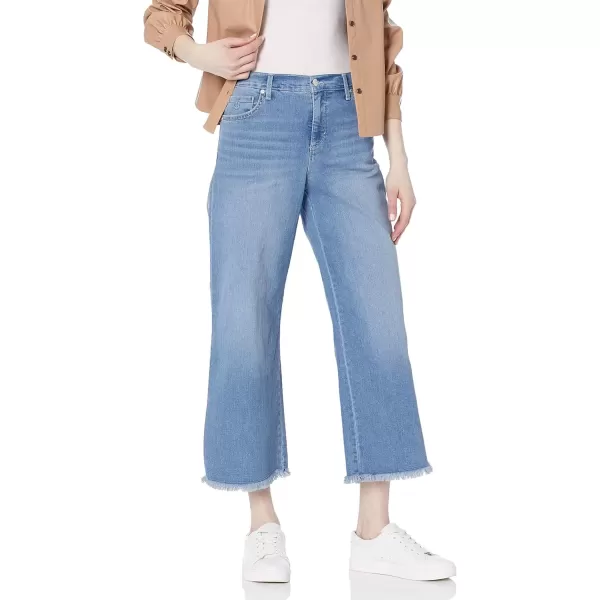 imageGloria Vanderbilt Womens Petite Amanda Wide Leg Crop Length JeanParkes Whiskers