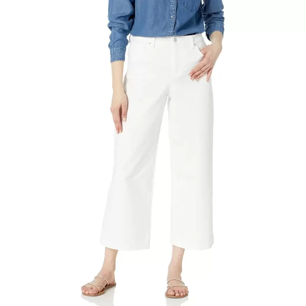 imageGloria Vanderbilt Womens Petite Amanda Wide Leg Crop Length JeanWhite