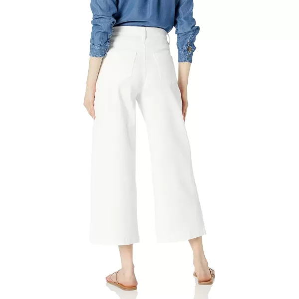 imageGloria Vanderbilt Womens Petite Amanda Wide Leg Crop Length JeanWhite