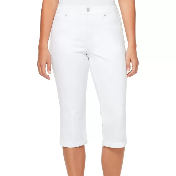imageGloria Vanderbilt Womens Rail Straight CapriVintage White