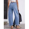 imageAstylish Womens Baggy Boyfriend Jeans Wide Leg High Waisted Barrel Vintage Trendy Denim Ankle PantsAshleigh Blue