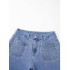 imageAstylish Womens Baggy Boyfriend Jeans Wide Leg High Waisted Barrel Vintage Trendy Denim Ankle PantsAshleigh Blue