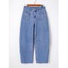 imageAstylish Womens Baggy Boyfriend Jeans Wide Leg High Waisted Barrel Vintage Trendy Denim Ankle PantsAshleigh Blue