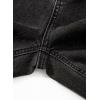 imageAstylish Womens Baggy Boyfriend Jeans Wide Leg High Waisted Barrel Vintage Trendy Denim Ankle PantsBlack