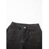 imageAstylish Womens Baggy Boyfriend Jeans Wide Leg High Waisted Barrel Vintage Trendy Denim Ankle PantsBlack