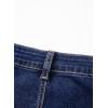 imageAstylish Womens Baggy Boyfriend Jeans Wide Leg High Waisted Barrel Vintage Trendy Denim Ankle PantsNavy Blue