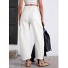 imageAstylish Womens Baggy Boyfriend Jeans Wide Leg High Waisted Barrel Vintage Trendy Denim Ankle PantsWhite