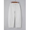 imageAstylish Womens Baggy Boyfriend Jeans Wide Leg High Waisted Barrel Vintage Trendy Denim Ankle PantsWhite