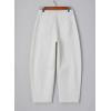 imageAstylish Womens Baggy Boyfriend Jeans Wide Leg High Waisted Barrel Vintage Trendy Denim Ankle PantsWhite