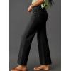 imageAstylish Womens Wide Leg Jeans High Waisted Stretchy Buttoned Denim Pants Trendy 2024 with PocketBlack