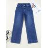 imageAstylish Womens Wide Leg Jeans High Waisted Stretchy Straight Leg Jeans Loose Trendy Denim Pants with PocketDark Blue