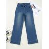 imageAstylish Womens Wide Leg Jeans High Waisted Stretchy Straight Leg Jeans Loose Trendy Denim Pants with PocketSail Blue