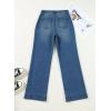 imageAstylish Womens Wide Leg Jeans High Waisted Stretchy Straight Leg Jeans Loose Trendy Denim Pants with PocketSail Blue