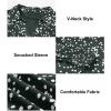 imageAstylish Womens 2025 Casual Polka Dot Blouses Long Sleeve V Neck Alicia Floral Print Collared Shirts Chiffon Bohemian TopsGreen