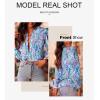 imageAstylish Womens 2025 Casual VNeck Long Sleeve Shirts Paisley Print Tops Floral Boho Blouses TunicDark Blue