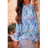 imageAstylish Womens 2025 Casual VNeck Long Sleeve Shirts Paisley Print Tops Floral Boho Blouses TunicDark Blue