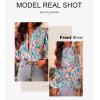 imageAstylish Womens 2025 Casual VNeck Long Sleeve Shirts Paisley Print Tops Floral Boho Blouses TunicFiery Red