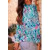 imageAstylish Womens 2025 Casual VNeck Long Sleeve Shirts Paisley Print Tops Floral Boho Blouses TunicLight Blue