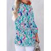 imageAstylish Womens 2025 Casual VNeck Long Sleeve Shirts Paisley Print Tops Floral Boho Blouses TunicLight Blue