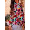 imageAstylish Womens 2025 Casual VNeck Long Sleeve Shirts Paisley Print Tops Floral Boho Blouses TunicLight Pink