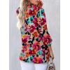 imageAstylish Womens 2025 Casual VNeck Long Sleeve Shirts Paisley Print Tops Floral Boho Blouses TunicLight Pink