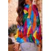 imageAstylish Womens 2025 Casual VNeck Long Sleeve Shirts Paisley Print Tops Floral Boho Blouses TunicPink