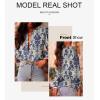 imageAstylish Womens 2025 Casual VNeck Long Sleeve Shirts Paisley Print Tops Floral Boho Blouses TunicSky Blue