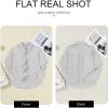 imageAstylish Womens V Neck Long Sleeve Blouse Button Down Solid Color Shirt Bow Tie Front Trendy TopsLight Grey