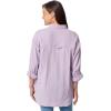 imageGloria Vanderbilt Womens Amanda Oversized Button Down Shirt with Rolltab Sleeves Lavender KISS Small