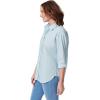 imageGloria Vanderbilt Womens Amanda Oversized Button Down Shirt with Rolltab Sleeves Pale Sky Small