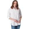imageGloria Vanderbilt Womens Amanda Oversized Button Down Shirt with Rolltab Sleeves Vintage White Small