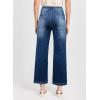 imageAstylish Women 2025 Wide Leg Jeans Cropped Jeans Stretchy High Waisted Baggy Loose Boyfriend Vintage Denim PantsSail Blue