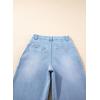 imageAstylish Womens High Waisted Straight Leg Jeans Trendy Stretchy Denim PantsBeau Blue