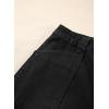 imageAstylish Womens High Waisted Straight Leg Jeans Trendy Stretchy Denim PantsBlack