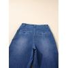 imageAstylish Womens High Waisted Straight Leg Jeans Trendy Stretchy Denim PantsBluing
