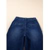 imageAstylish Womens High Waisted Straight Leg Jeans Trendy Stretchy Denim PantsDirty Blue
