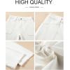 imageAstylish Womens High Waisted Straight Leg Jeans Trendy Stretchy Denim PantsWhite