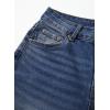 imageAstylish Womens High Waisted Wide Leg Jeans Stretchy Baggy Straight Leg Denim PantsLong Blue
